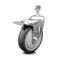 Service Caster 5 Inch Thermoplastic Rubber Swivel 1/2 Inch Stem Caster with Total Lock Brake SCC SCC-TSTTL20S514-TPRB-121315 - alternate 1